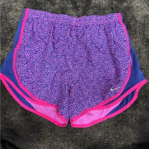Nike Women's Purple and Pink Athletic Shorts